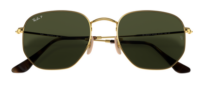 Ray-Ban Hexagonal 3548N Arista Gold G15 Green Polarised (3548 001/58)