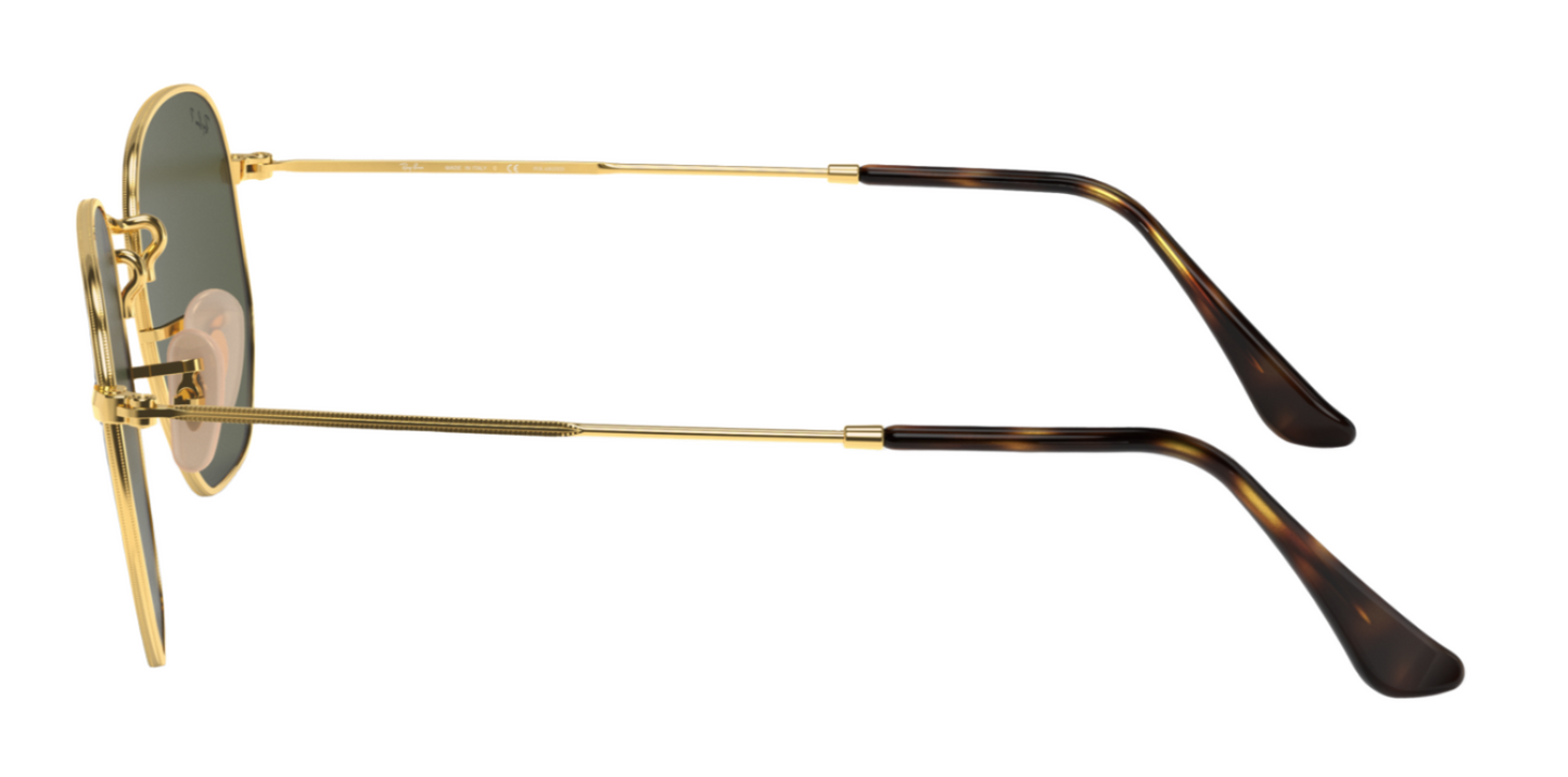 Ray-Ban Hexagonal 3548N Arista Gold G15 Green Polarised (3548 001/58)
