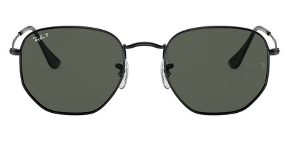 Ray-Ban 3548N Hexagonal Polarised Black G-15 Green RB3548N 002/58 (54)