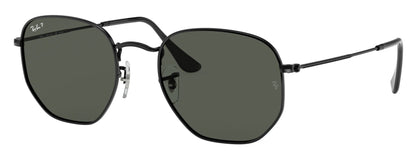 Ray-Ban 3548N Hexagonal Polarised Black G-15 Green RB3548N 002/58 (54)