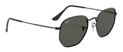 Ray-Ban Hexagonal 3548N Black G15 Green Polarised (3548 002/58)