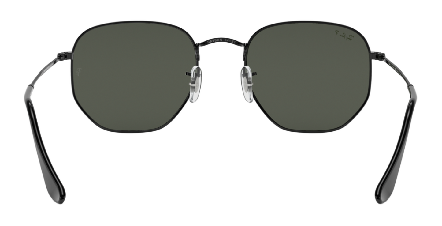 Ray-Ban Hexagonal 3548N Black G15 Green Polarised (3548 002/58)