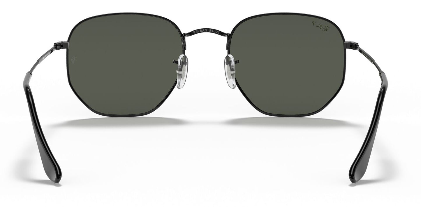 Ray-Ban 3548N Hexagonal Polarised Black G-15 Green RB3548N 002/58 (54)