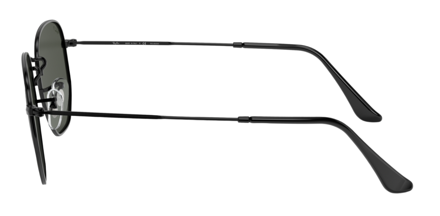 Ray-Ban Hexagonal 3548N Black G15 Green Polarised (3548 002/58)