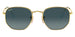 Ray-Ban 3548N Hexagonal Arista Gold Blue RB3548N 91233M (54)