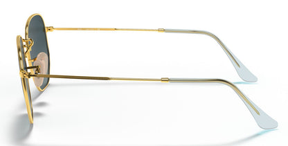Ray-Ban 3548N Hexagonal Arista Gold Blue RB3548N 91233M (54)