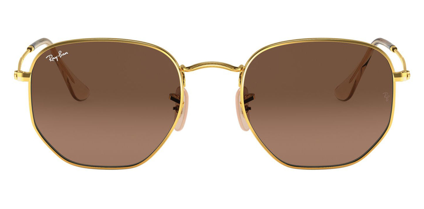Ray-Ban 3548N Hexagonal Arista Gold Brown RB3548N 912443 (54)