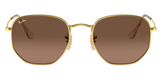 Ray-Ban 3548N Hexagonal Arista Gold Brown RB3548N 912443 (54)