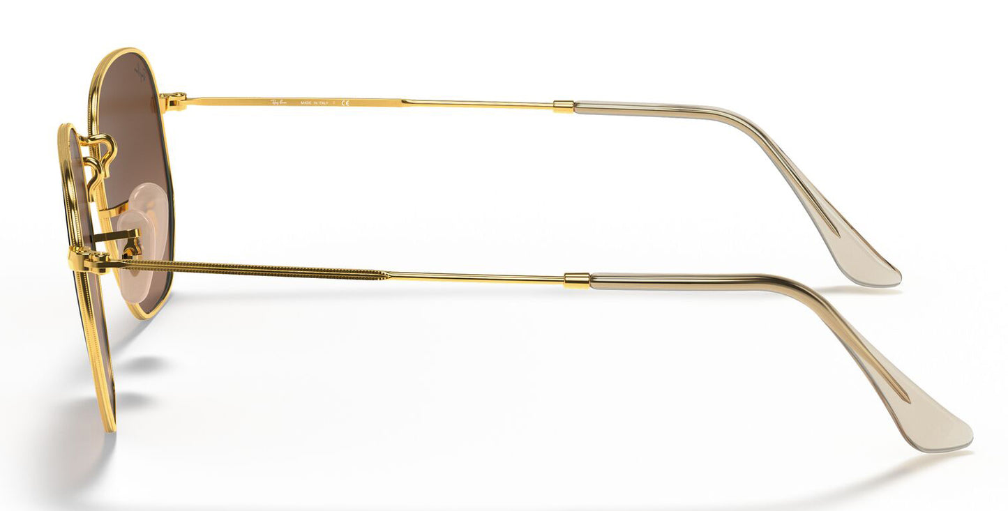 Ray-Ban 3548N Hexagonal Arista Gold Brown RB3548N 912443 (54)