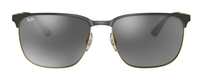 Ray-Ban 3569 Black on Arista Grey Mirror Silver Gradient (3569 187/88)
