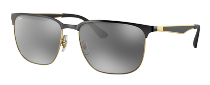 Ray-Ban 3569 Black on Arista Grey Mirror Silver Gradient (3569 187/88)