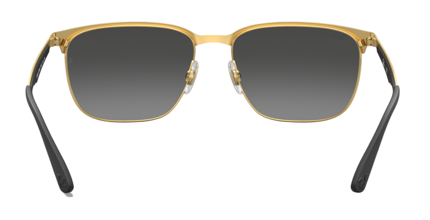 Ray-Ban 3569 Black on Arista Grey Mirror Silver Gradient (3569 187/88)