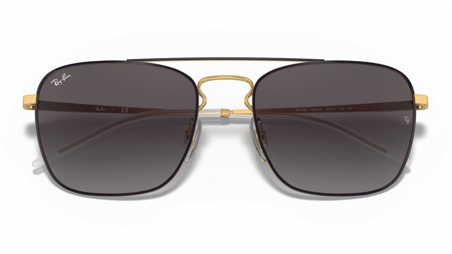 Ray-Ban 3588 Black on Gold Grey Gradient (3588 90548G)