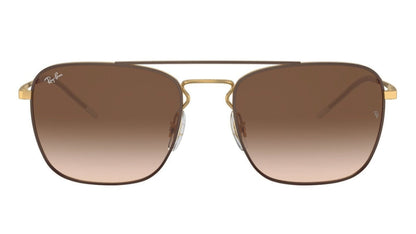 Ray-Ban 3588 Sunglasses Brown on Gold Brown Gradient – Great