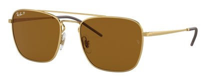 Ray-Ban 3588 Polarised Arista Gold Dark Brown RB3588 925083 (55)