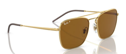 Ray-Ban 3588 Polarised Arista Gold Dark Brown RB3588 925083 (55)