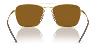 Ray-Ban 3588 Polarised Arista Gold Dark Brown RB3588 925083 (55)