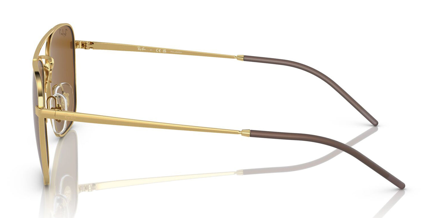 Ray-Ban 3588 Polarised Arista Gold Dark Brown RB3588 925083 (55)