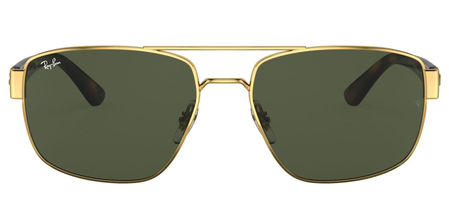 Ray-Ban 3663 Polarised Arista Gold Brown RB3663 001/31 (60)