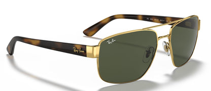 Ray-Ban 3663 Polarised Arista Gold Brown RB3663 001/31 (60)