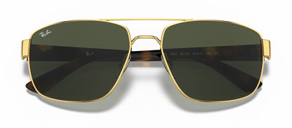 Ray-Ban 3663 Polarised Arista Gold Brown RB3663 001/31 (60)