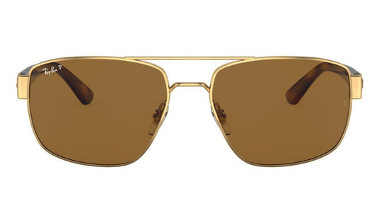 Ray-Ban 3663 Polarised Gold Tortoiseshell Brown RB3663 001/57 (60)