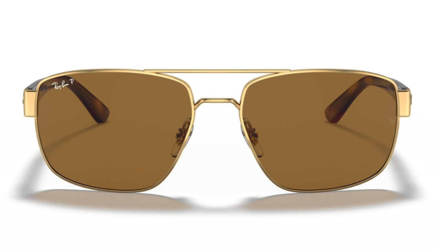 Ray-Ban 3663 Polarised Gold Tortoiseshell Brown (3663 001/57)