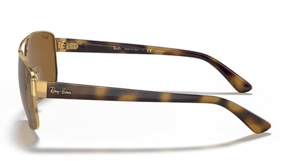 Ray-Ban 3663 Polarised Gold Tortoiseshell Brown (3663 001/57)