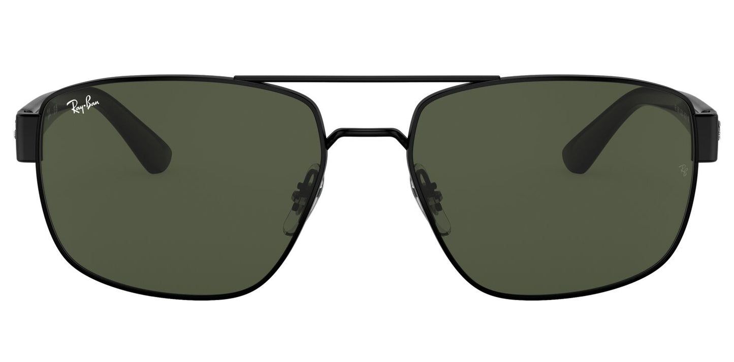 Ray-Ban 3663 Black G-15 Green RB3663 002/31 (60)