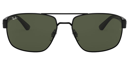 Ray-Ban 3663 Black G-15 Green RB3663 002/31 (60)