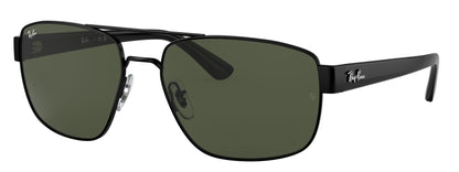 Ray-Ban 3663 Black G-15 Green RB3663 002/31 (60)