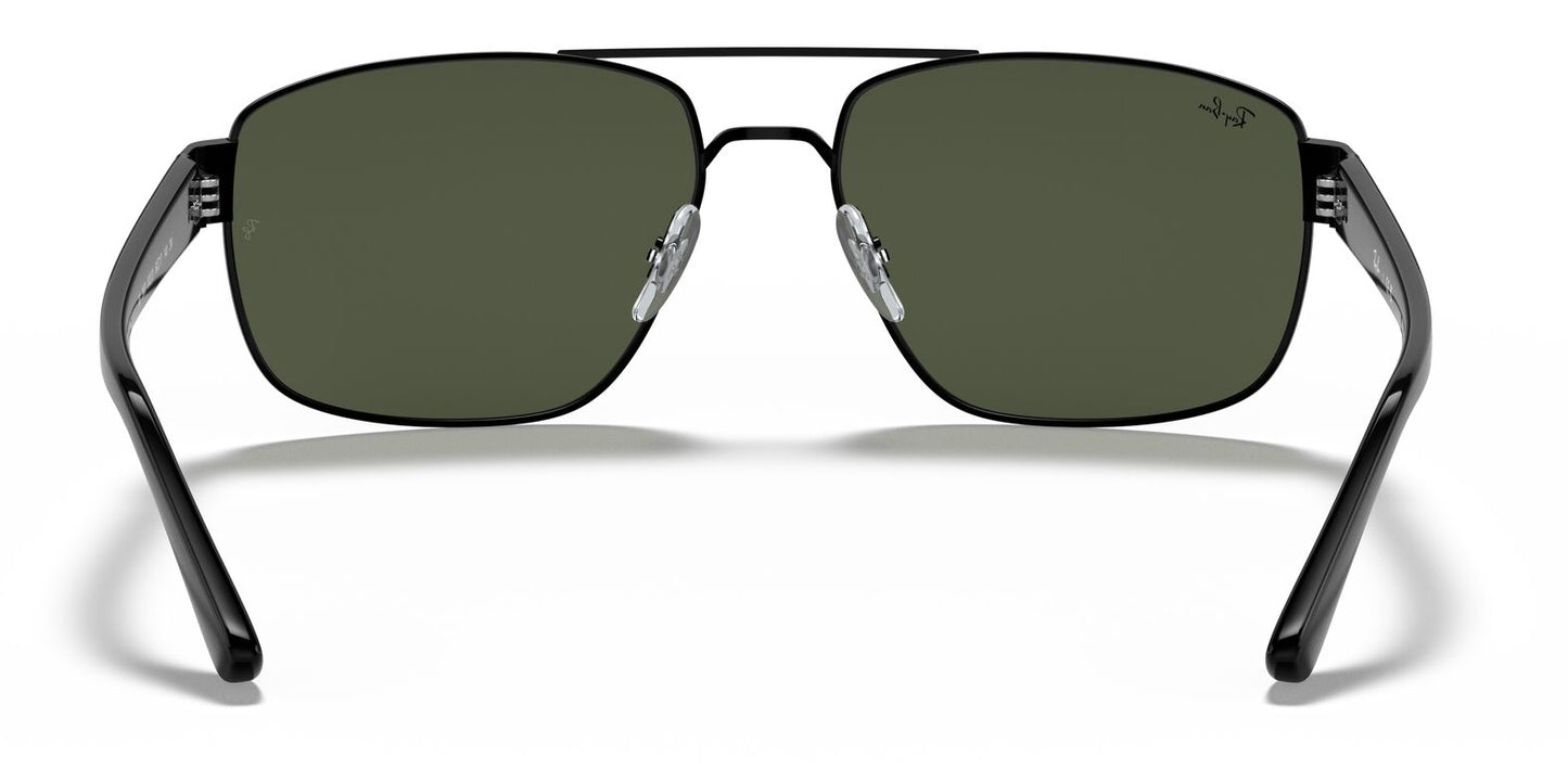 Ray-Ban 3663 Black G-15 Green RB3663 002/31 (60)