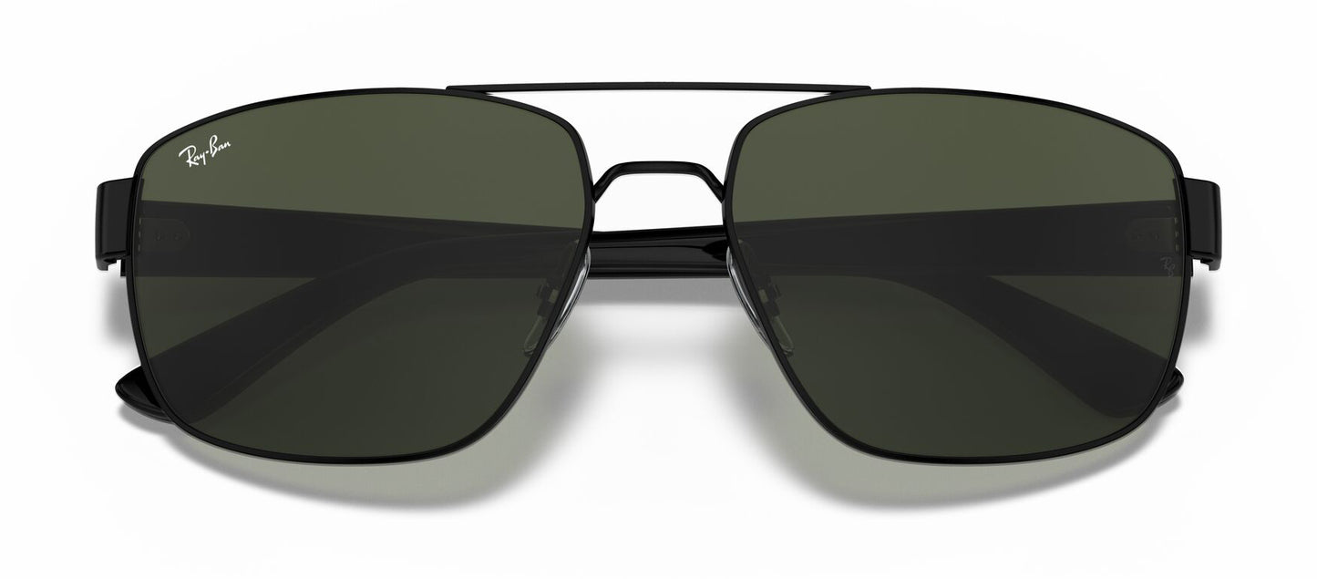 Ray-Ban 3663 Black G-15 Green RB3663 002/31 (60)