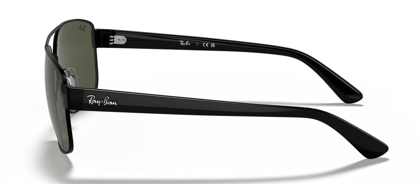 Ray-Ban 3663 Black G-15 Green RB3663 002/31 (60)