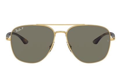 Ray-Ban 3683 Polarised Gold Green (3683 001/58)