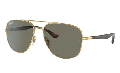 Ray-Ban 3683 Polarised Gold Green (3683 001/58)