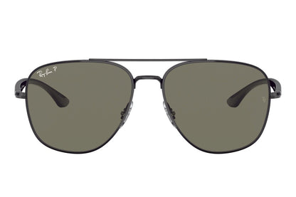 Ray-Ban 3683 Polarised Gloss Black Green (3683 002/58)