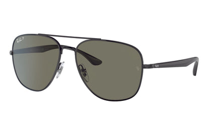 Ray-Ban 3683 Polarised Gloss Black Green (3683 002/58)