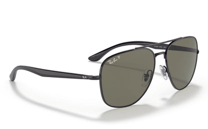 Ray-Ban 3683 Polarised Gloss Black Green (3683 002/58)