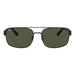 Ray-Ban 3687 Black Green RB3687 002/31 (61)