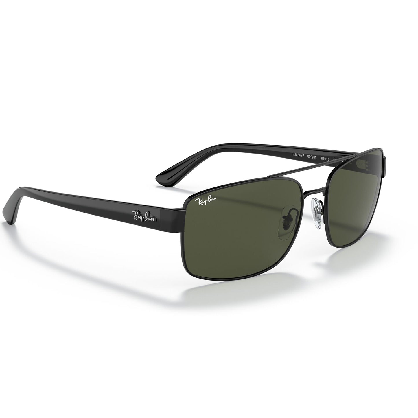 Ray-Ban 3687 Black Green RB3687 002/31 (61)