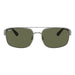 Ray-Ban 3687 Polarised Gunmetal Green RB3687 004/58 (61)