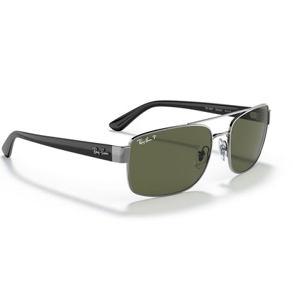 Ray-Ban 3687 Polarised Gunmetal Green RB3687 004/58 (61)