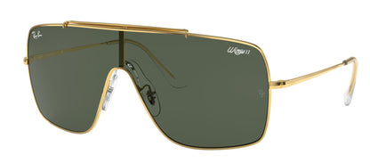Ray-Ban 3697 Wings II Arista Gold Dark Green RB3697 905071 (35)