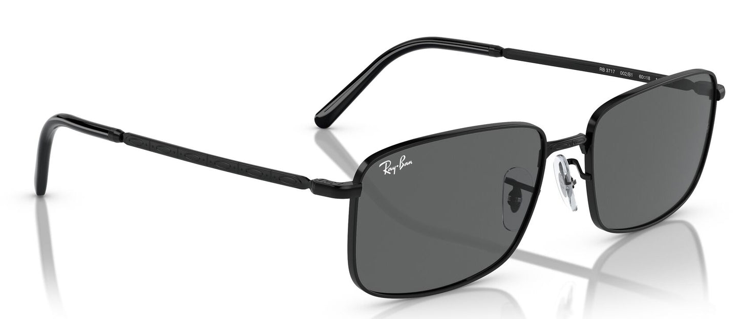 Ray-Ban 3717 Black Dark Grey RB3717 002/B1 (60)