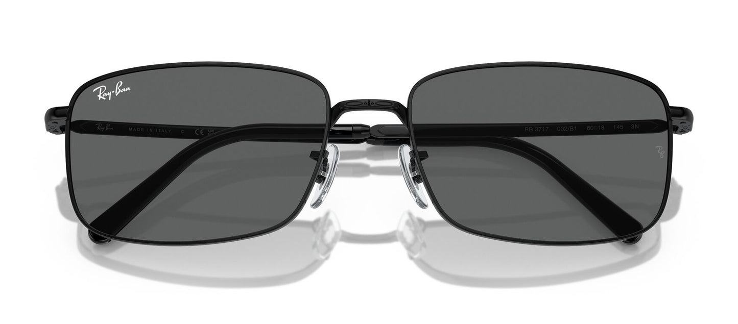 Ray-Ban 3717 Black Dark Grey RB3717 002/B1 (60)