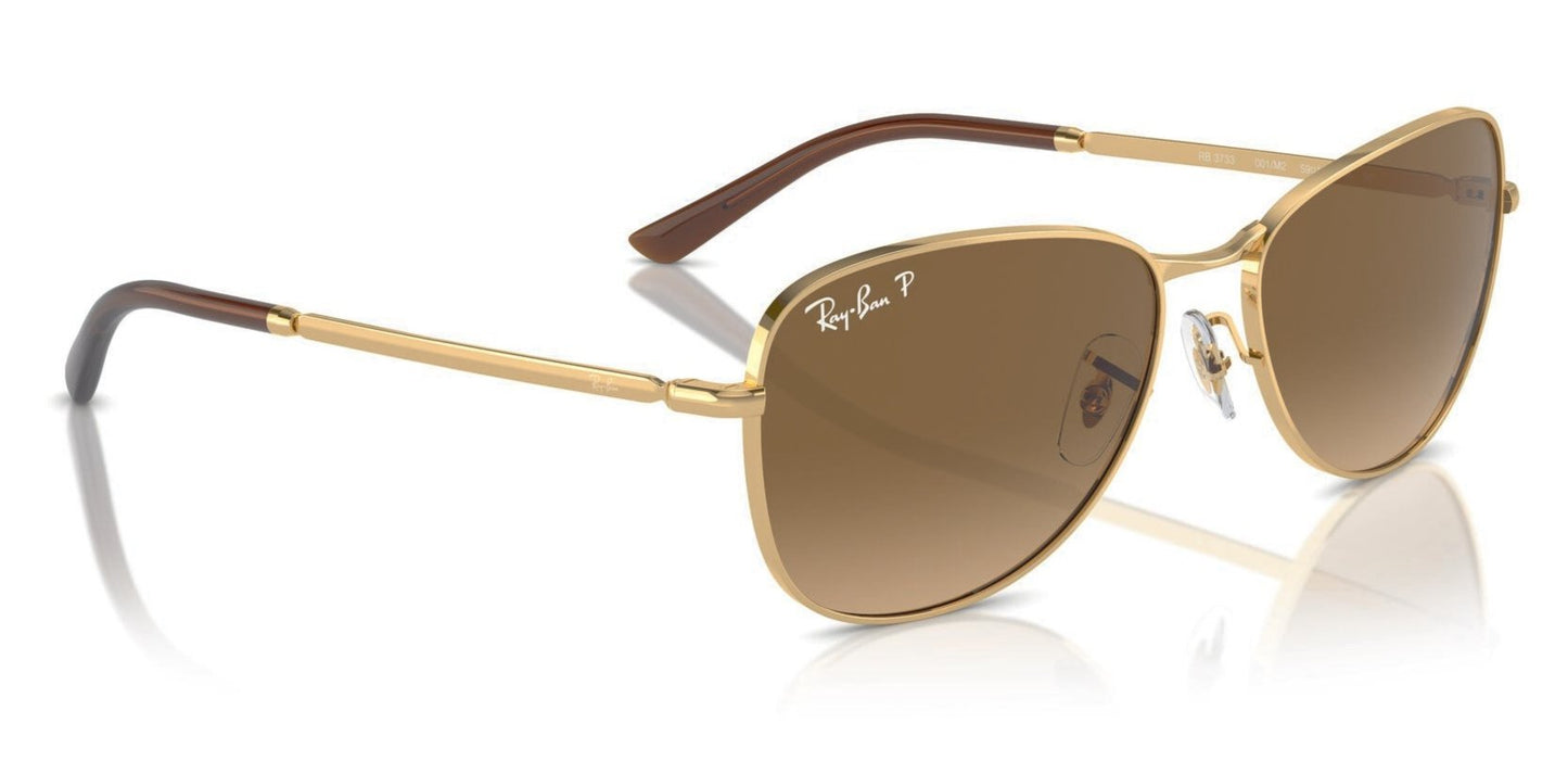 Ray-Ban 3733 Polarised Gold Brown Gradient (3733 001/M2)