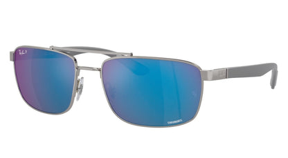 Ray-Ban 3737CH Polarised Gunmetal Blue Mirror (3737CH 004/A1)