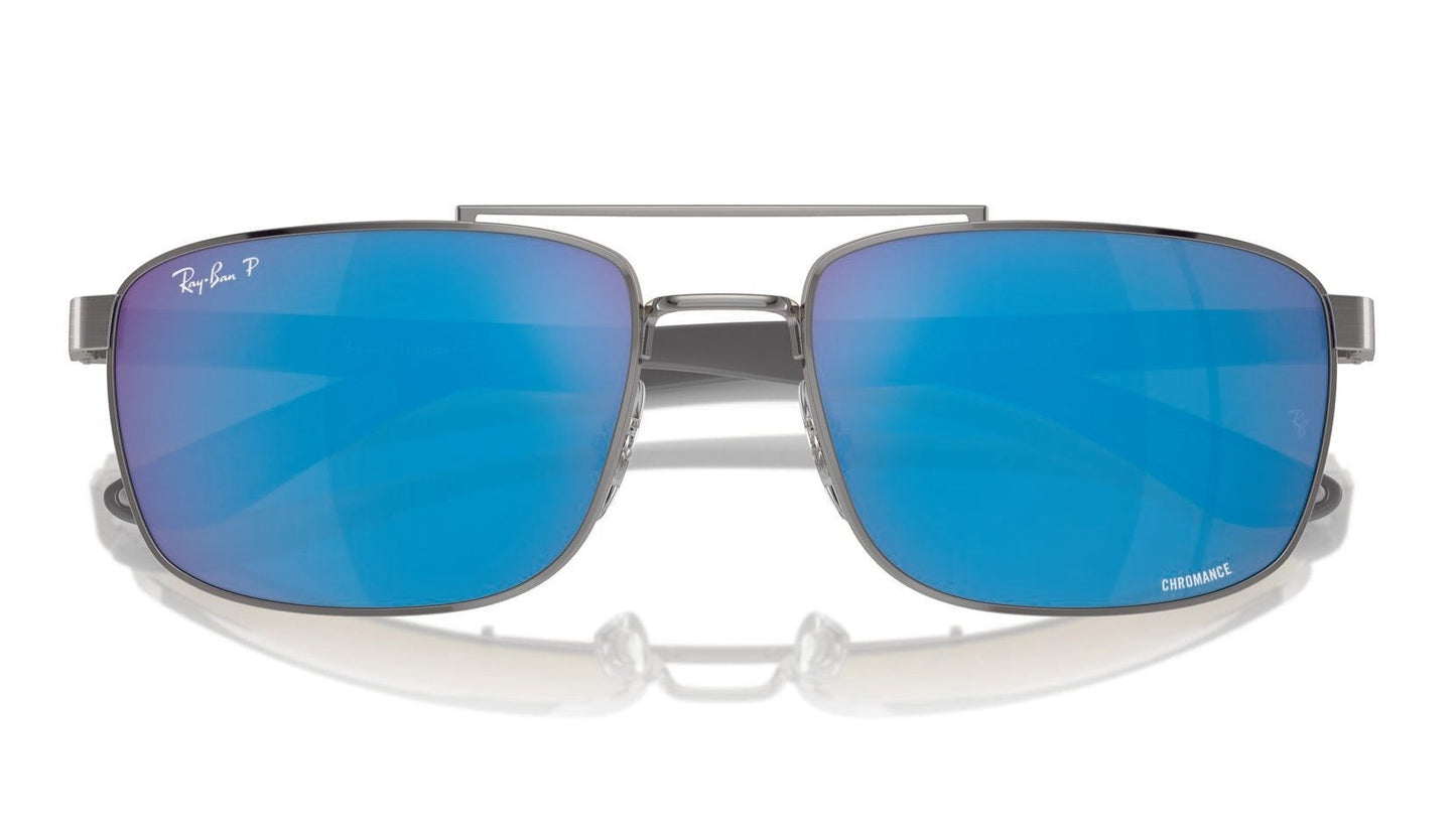 Ray-Ban 3737CH Polarised Gunmetal Blue Mirror (3737CH 004/A1)