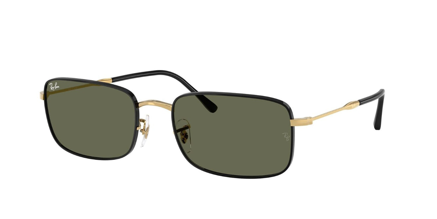 Ray-Ban 3746 Polarised Black on Arista G15 Green (3746 927158)